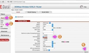 طريقة اخفاء شبكة الواى فاى لجميع أجهزة الراوتر 14 اخفاء شبكة الواي فاي فودافون
